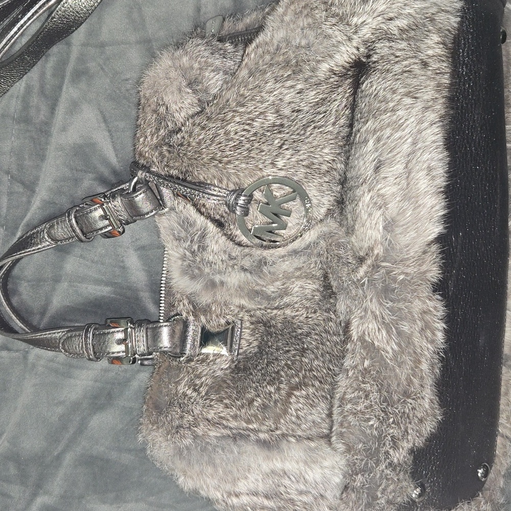 Michael Kors Rabbit Fur Cross Body - Picture 5 of 7